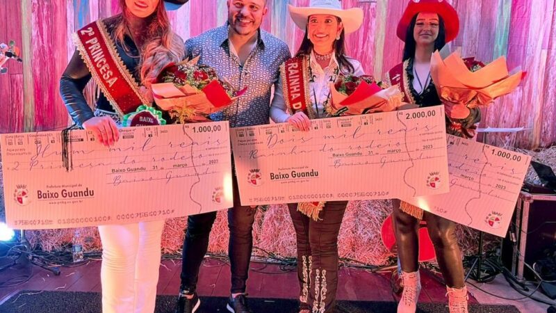 Rainha e Princesas da festa de emancipação de Baixo Guandu são escolhidas em concurso