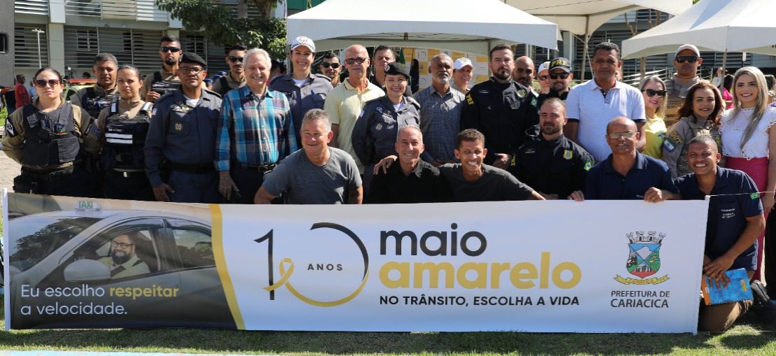 Campanha Maio Amarelo é lançada com o objetivo de conscientizar sobre a segurança no trânsito