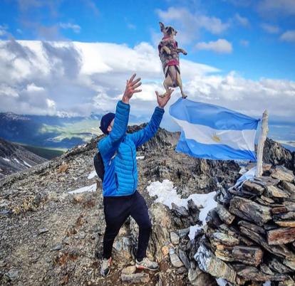 Eu e Paçoquinha fomos ao “Fim do Mundo’ de bicicleta.