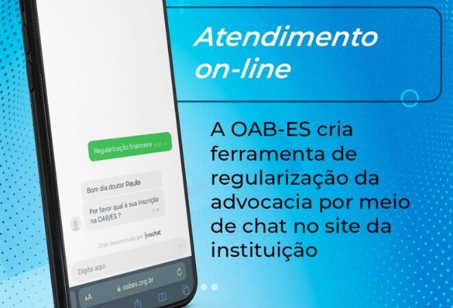 OAB-ES lança ferramenta de regularização da advocacia via chat em seu site institucional