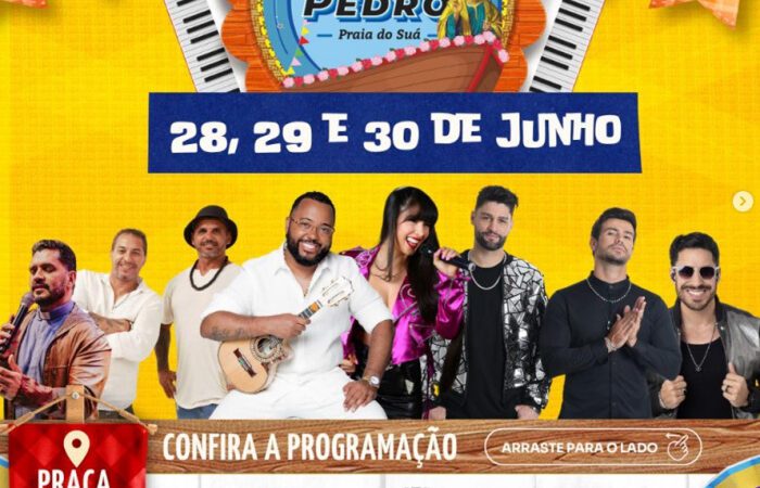 Festa de São Pedro: três dias de festejos a partir desta sexta (28)
