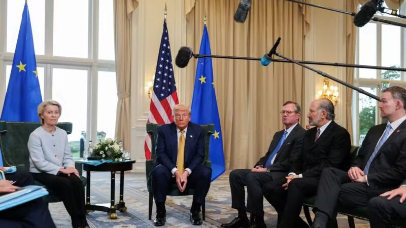 Trump diz que há “boa chance” de acordo com União Europeia sobre tarifas