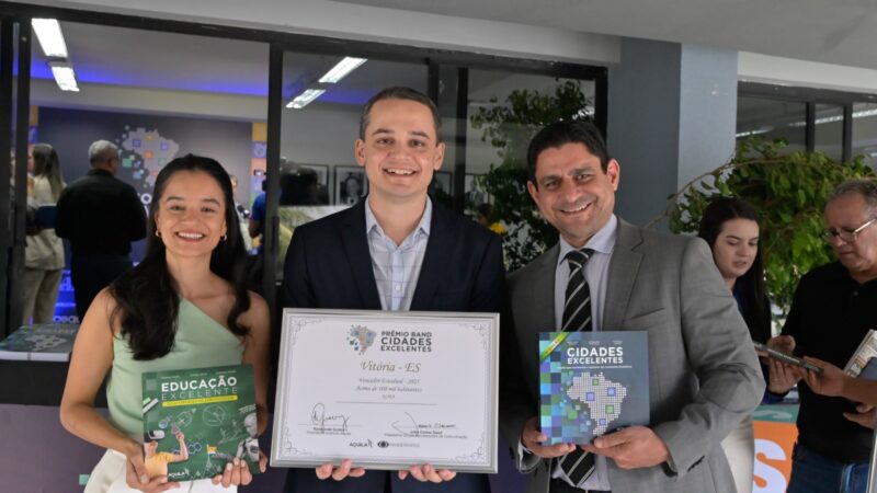 Com ações da gestão Pazolini, Vitória recebe prêmio de Cidade Excelente e é campeã em mais quatro pilares em evento da Band
