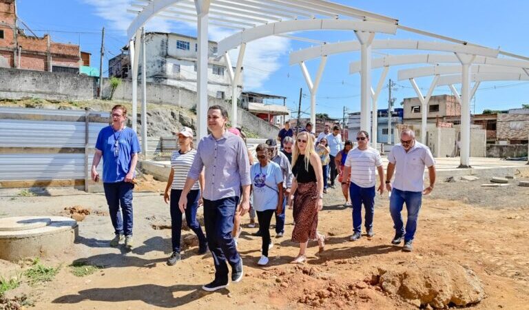 Pazolini acompanha avanço das obras no Complexo de Lazer da Resistência
