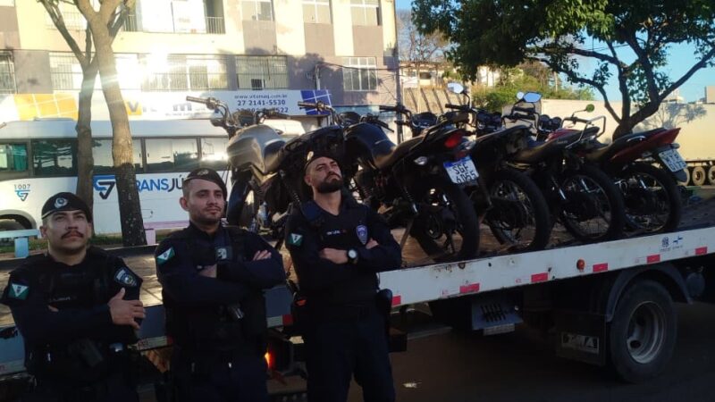 Guarda Municipal apreende motocicletas envolvidas em infrações em São Geraldo