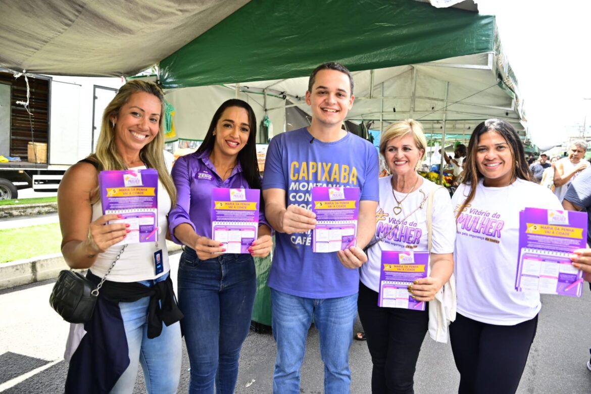 Pazolini leva informação e reforça a rede de proteção às mulheres na feira de Goiabeiras