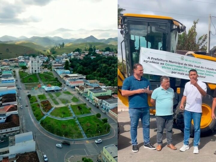 Dr. Victor Linhalis reforça apoio a São José do Calçado com entrega de motoniveladora e novos recursos