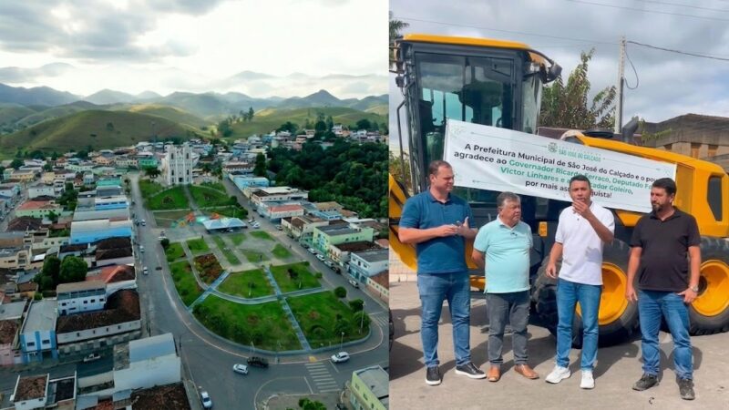 Dr. Victor Linhalis reforça apoio a São José do Calçado com entrega de motoniveladora e novos recursos