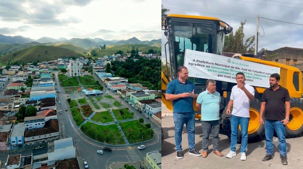 Dr. Victor Linhalis reforça apoio a São José do Calçado com entrega de motoniveladora e novos recursos