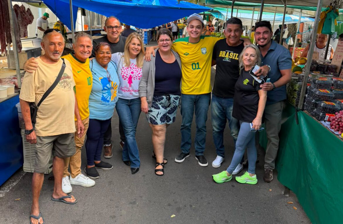 Manato e Pazolini percorrem feira no Bairro República e reforçam agendas em conjunto