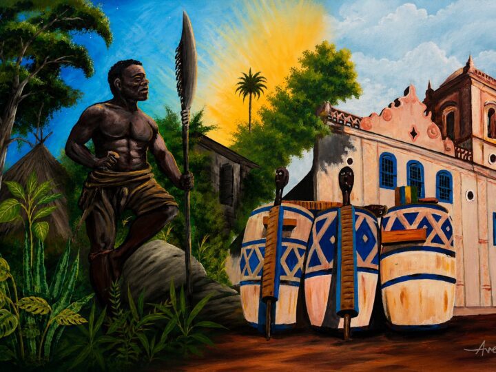Rock e ancestralidade afro-brasileira se encontram em exposição de arte e música em Viana