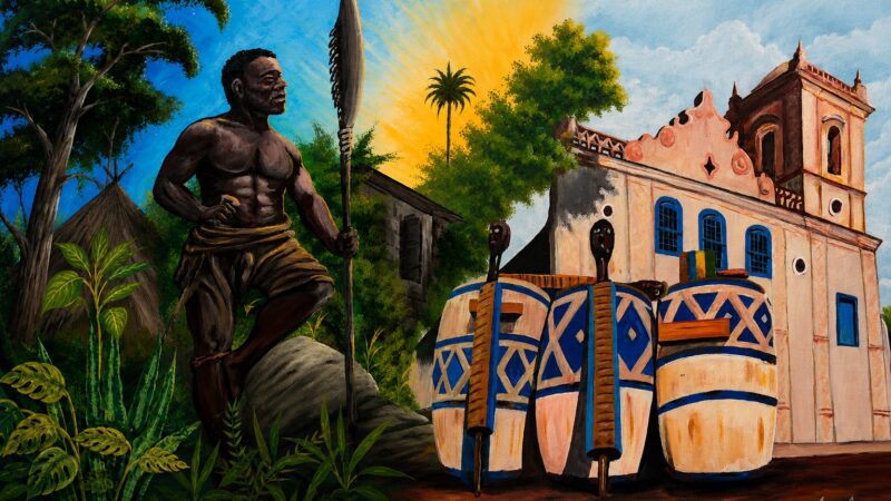 Rock e ancestralidade afro-brasileira se encontram em exposição de arte e música em Viana