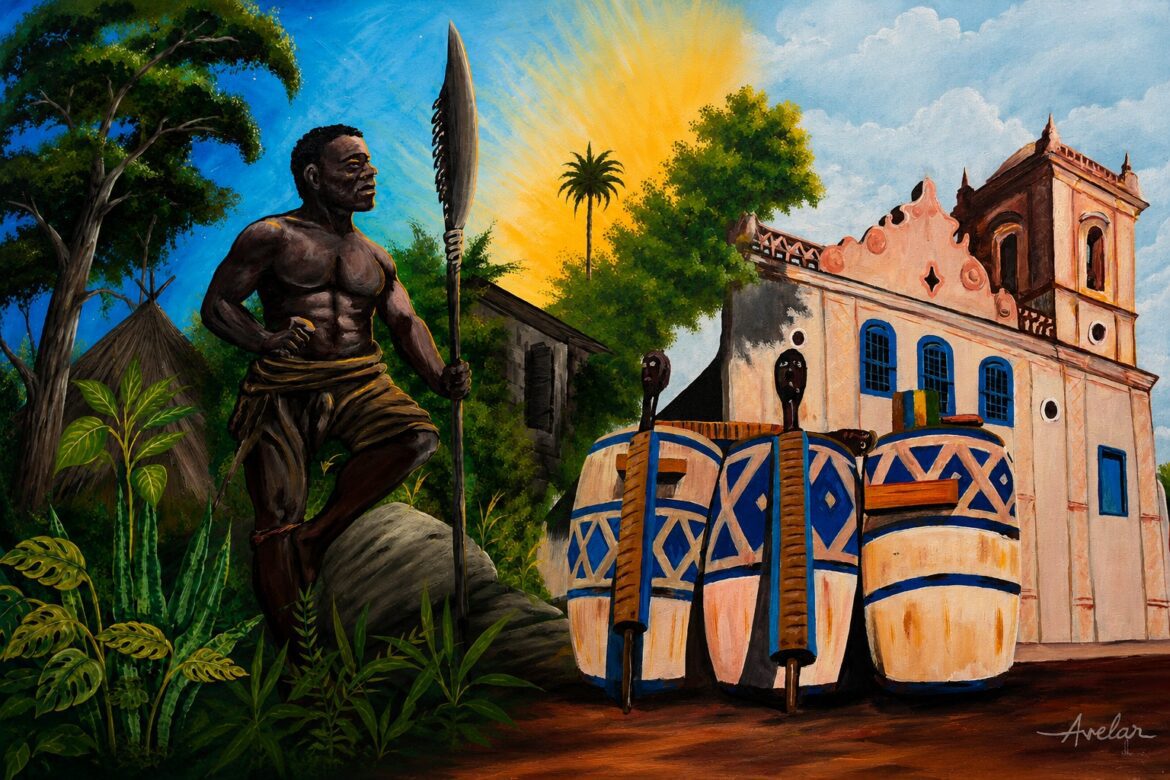 Rock e ancestralidade afro-brasileira se encontram em exposição de arte e música em Viana
