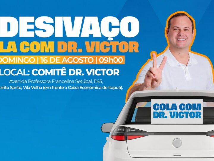 Dr. Victor reúne apoiadores para adesivaço neste domingo em Vila Velha
