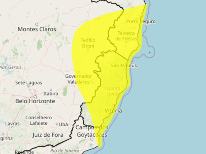 Vendaval coloca 22 cidades do Sul do ES em estado de atenção