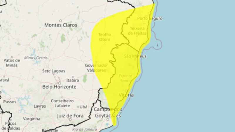Vendaval coloca 22 cidades do Sul do ES em estado de atenção