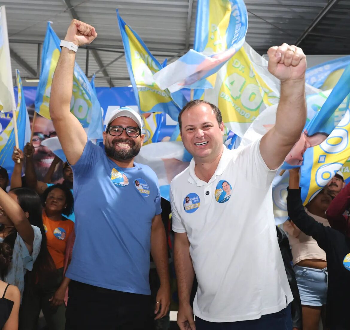 Dr. Victor 4000 mostra força em Linhares e reúne multidão ao lado de Roninho Passos