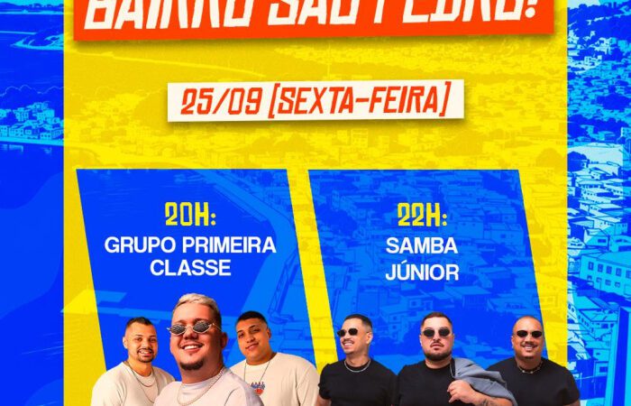 São Pedro completa 49 anos com dois dias de música e festa em Vitória
