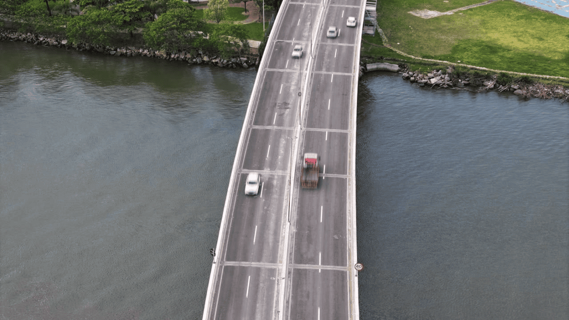 Segunda Ponte terá plataforma suspensa sobre o mar durante as obras