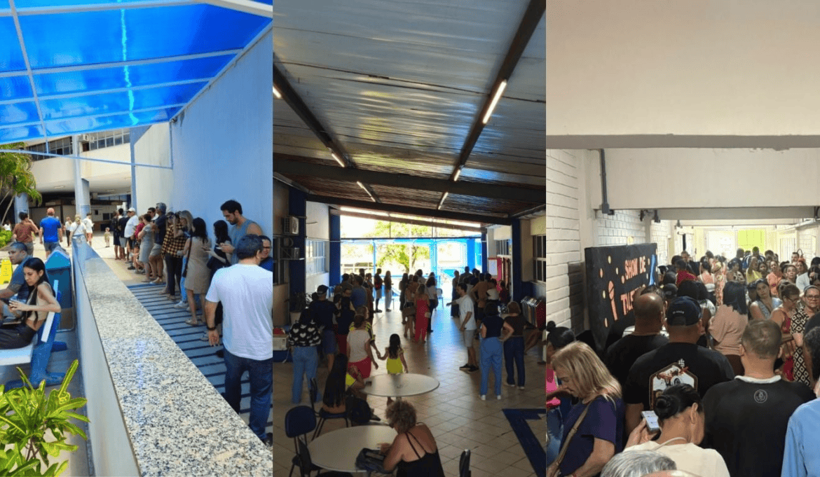 Filas chegam a 40 minutos em locais de votação no ES