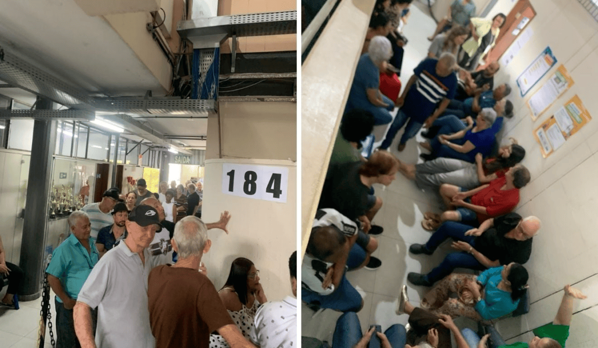 Idosos enfrentam fila de mais de três horas para votar em Cachoeiro