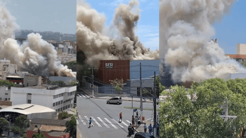 Incêndio atinge complexo cultural do Sesi em Vitória