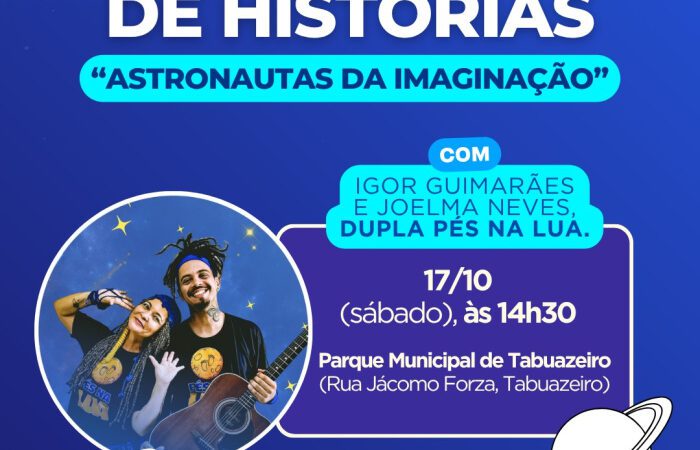 Vitória terá contação de histórias gratuita para crianças no Parque de Tabuazeiro neste sábado (17)