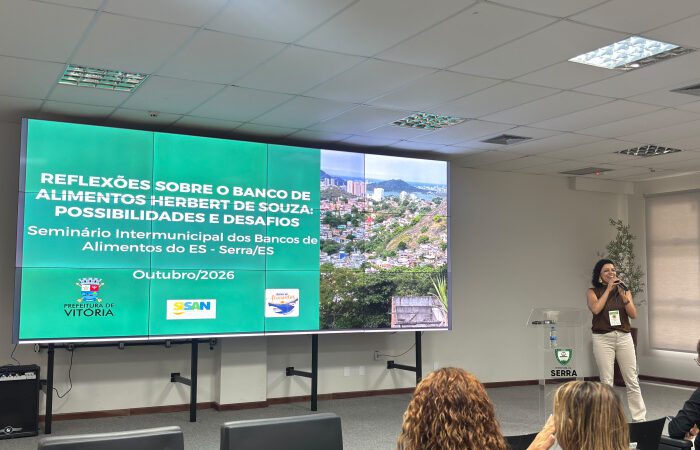 Vitória apresenta ações de combate à fome e ao desperdício de alimentos em seminário no ES