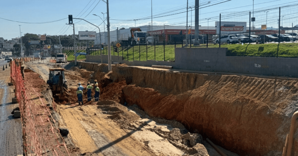 Obras de viaduto e mergulhão em Alto Lage avançam em Cariacica