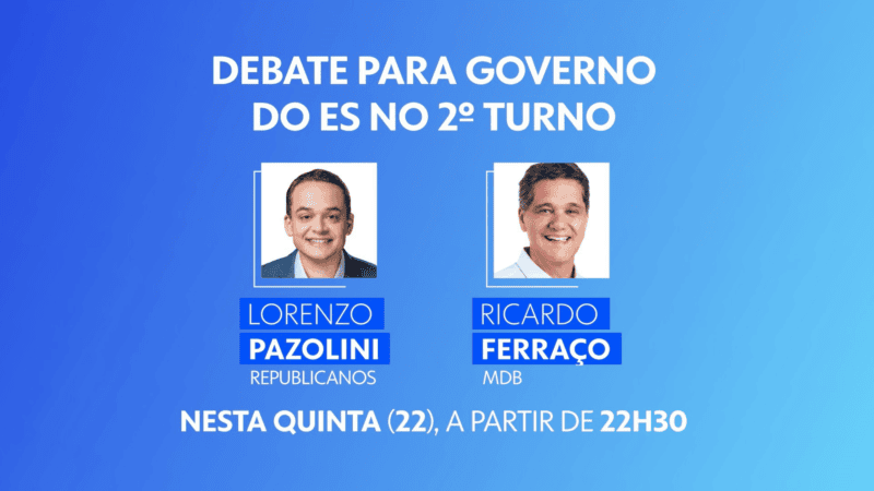 TV Gazeta promove debate entre candidatos ao governo do ES nesta quinta