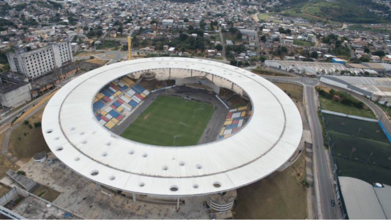 Entorno do Estádio Kleber Andrade terá trânsito interditado neste sábado (23)