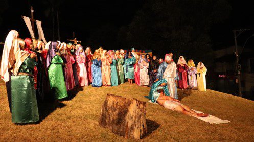 Começaram os ensaios para a paixão de cristo em Viana