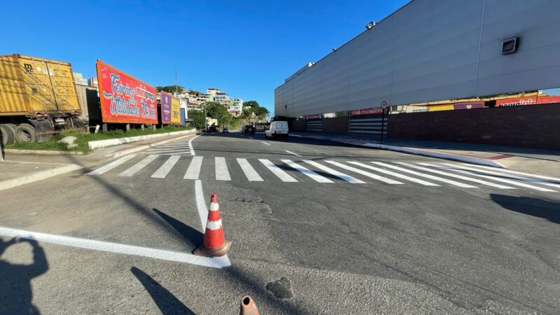 Secretaria de Serviços finaliza a construção da nova faixa de acesso ao bairro Vila Capixaba