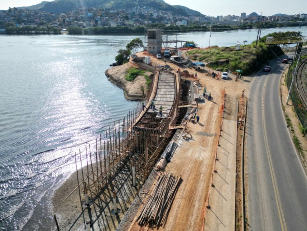 Nova Orla de Cariacica: Secretaria de Obras inicia construção de deques e de passarela suspensa sobre a baía