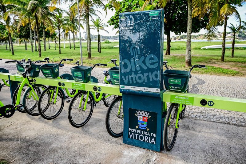 Mais Conexões para Ciclistas: Santa Luiza recebe novo posto do Bike Vitória, totalizando 37 estações