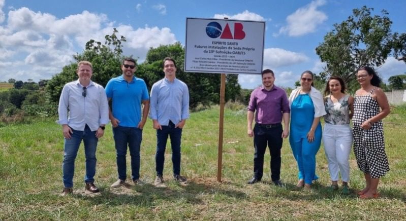 Secretário-geral da OAB-ES participa da cerimônia de entrega simbólica do terreno para a futura sede própria de Aracruz
