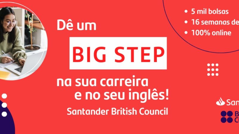 Oportunidade de Aprender Inglês Online: Santander e British Council Oferecem 5 Mil Bolsas de Estudo