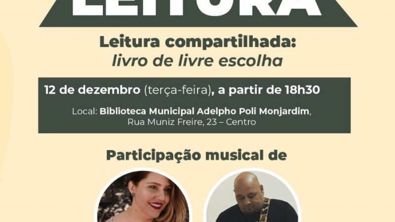 Biblioteca encerra atividades do Clube da Leitura em 2023 na próxima terça (12)