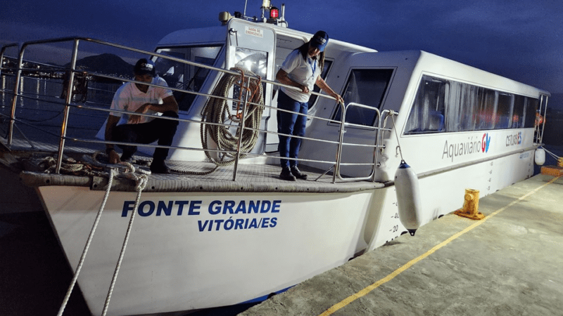 Aquaviário: viagens noturnas partindo de Cariacica começaram nesta segunda-feira (29)