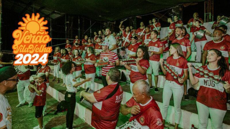 Bateria e passistas da MUG se apresentam na Arena Esportiva quarta-feira