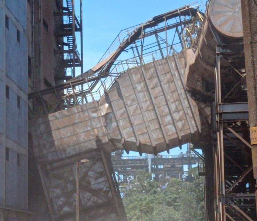 Acidente na Área de Sinterização da ArcelorMittal Resulta em Dois Feridos após Colapso de Estrutura