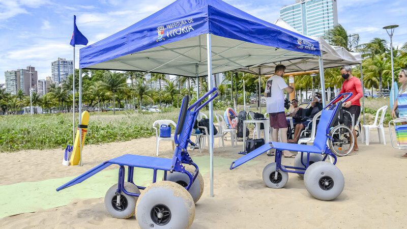 Praia Acessível tem horário de funcionamento estendido durante o Verão