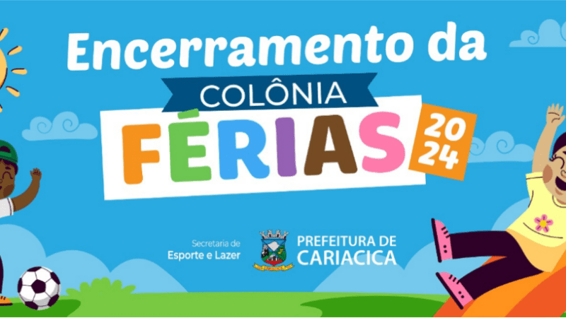 Muita diversão no encerramento da Colônia de Férias nesta sexta-feira (19), na Estação Cidadania-Esporte em Cariacica