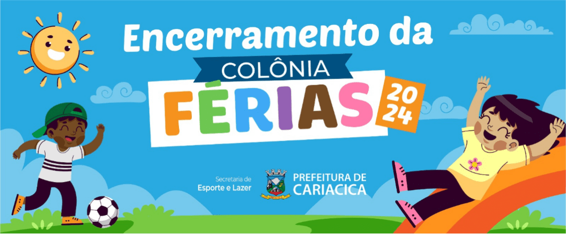 Muita diversão no encerramento da Colônia de Férias nesta sexta-feira (19), na Estação Cidadania-Esporte em Cariacica