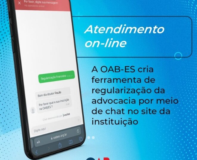 OAB-ES lança ferramenta de regularização da advocacia via chat em seu site institucional