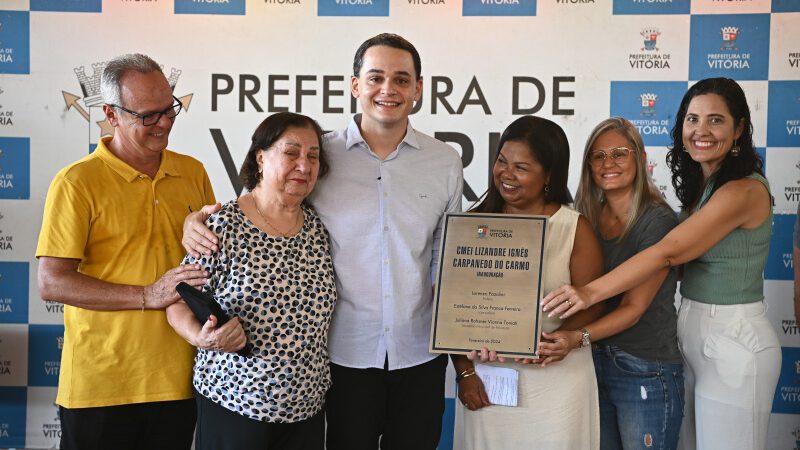 PMV instala Cmei de Jardim Camburi em memória à educadora Lizandre Ignês