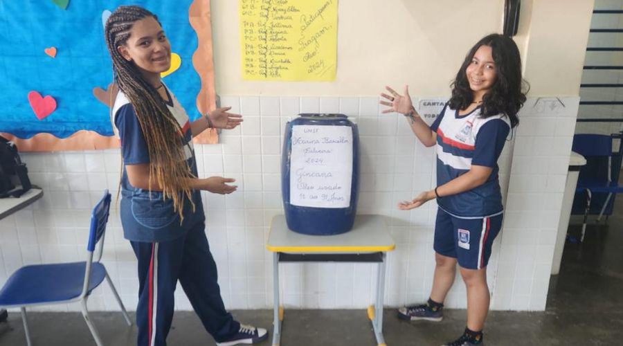 ​Gincana promove coleta de óleo usado em escolas municipais