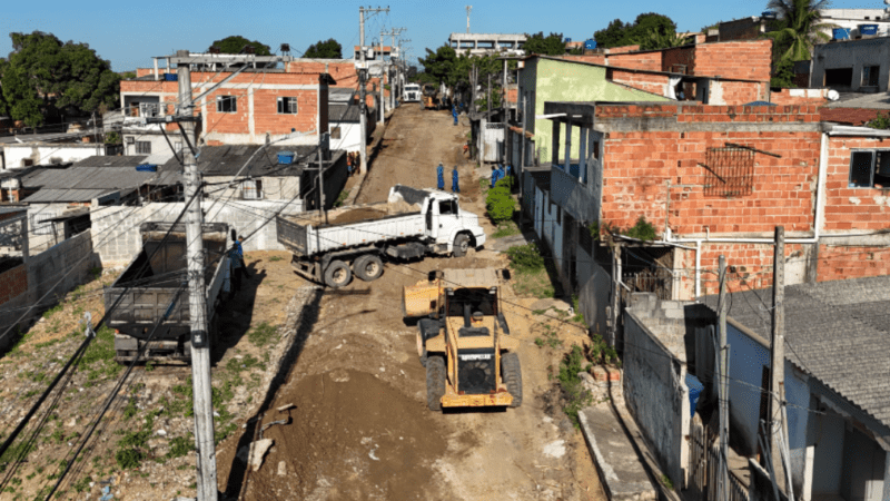 Secretaria de Serviços inicia pavimentação da Rua 64, em Nova Rosa da Penha