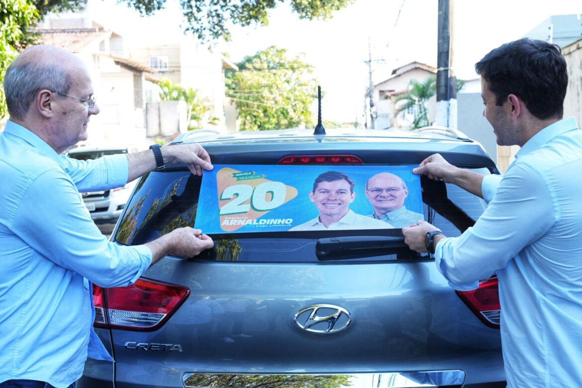 Adesivaço sábado marca início da campanha de Arnaldinho em Vila Velha