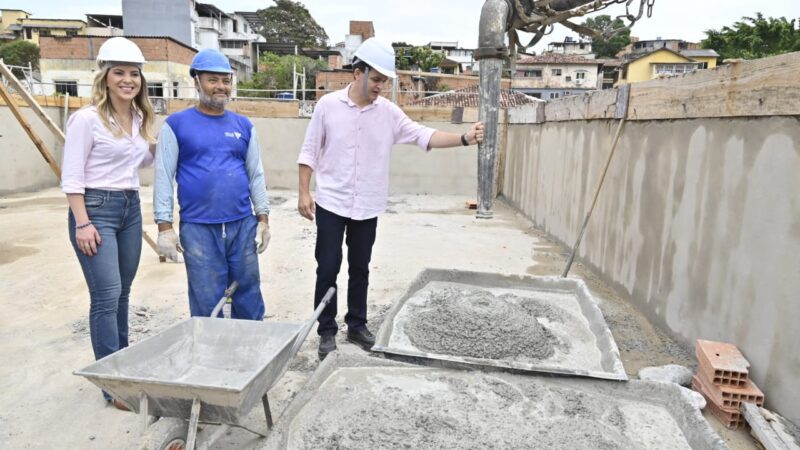 Pazolini Confere Avanço nas Obras do CRAS e Unidade de Saúde de Santo Antônio, Já a Meio Caminho